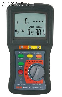 _SEW 8012 ELʽRCDyԇxDigital RCD Tester